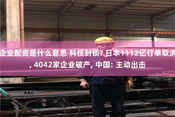 企业配资是什么意思 科技封锁? 日本1112亿订单取消, 4042家企业破产, 中国: 主动出击