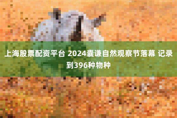 上海股票配资平台 2024囊谦自然观察节落幕 记录到396种物种