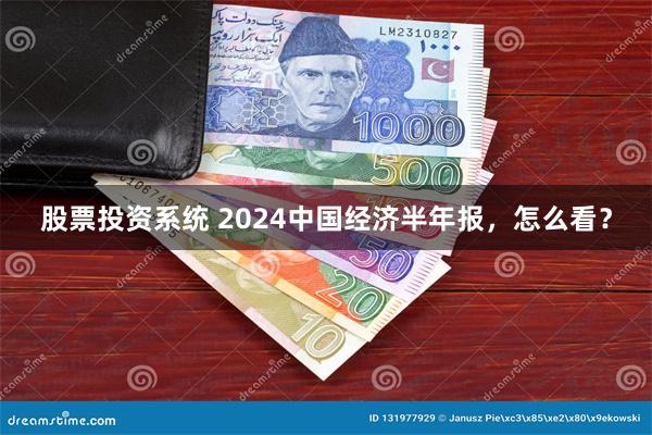 股票投资系统 2024中国经济半年报，怎么看？