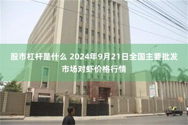 股市杠杆是什么 2024年9月21日全国主要批发市场对虾价格行情