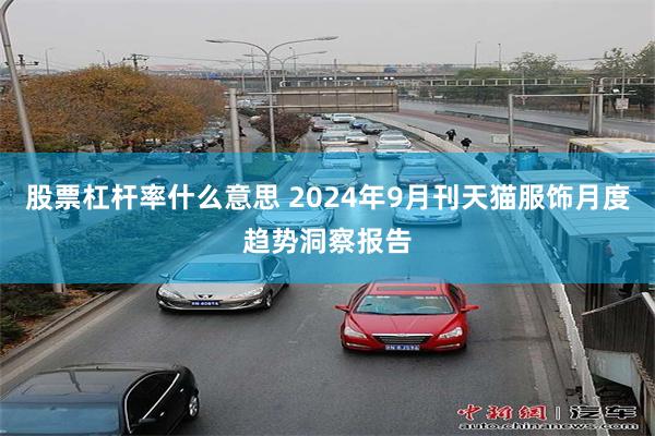 股票杠杆率什么意思 2024年9月刊天猫服饰月度趋势洞察报告