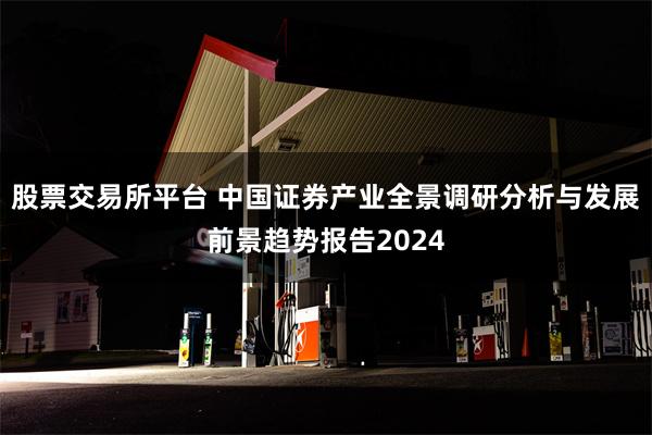 股票交易所平台 中国证券产业全景调研分析与发展前景趋势报告2024