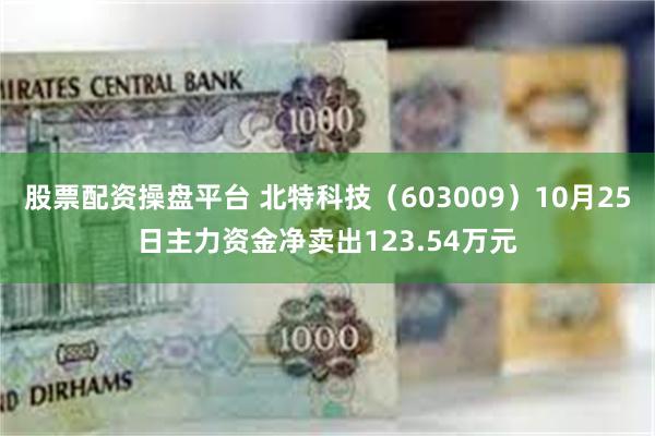 股票配资操盘平台 北特科技（603009）10月25日主力资金净卖出123.54万元