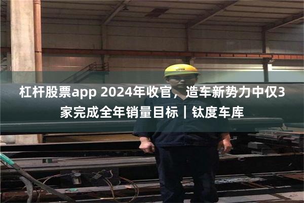 杠杆股票app 2024年收官，造车新势力中仅3家完成全年销量目标｜钛度车库