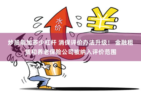 炒股能加多少杠杆 消保评价办法升级！ 金融租赁和养老保险公司被纳入评价范围